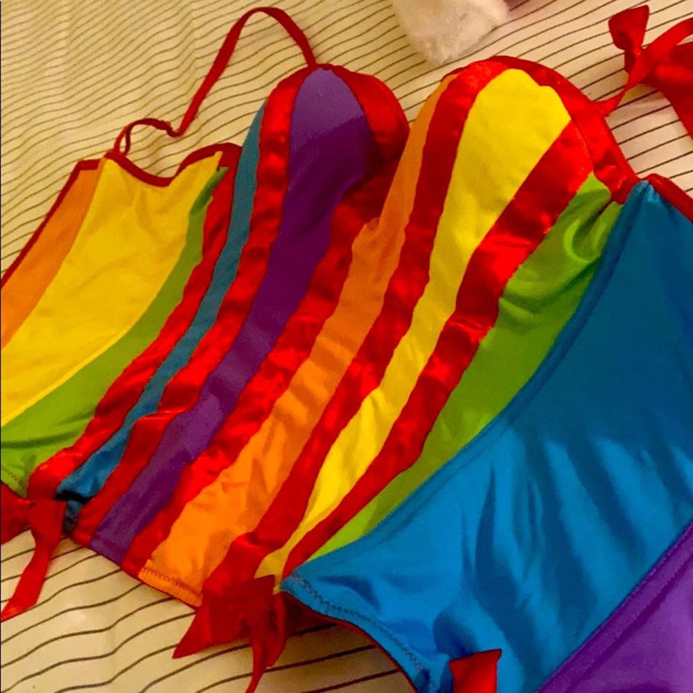 Party colorful sexy lingerie top